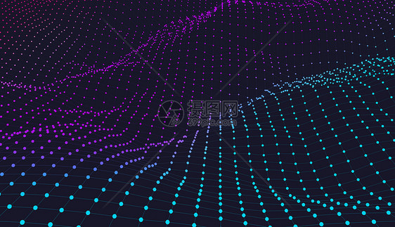 三维数码网格商务科技背景素材图片