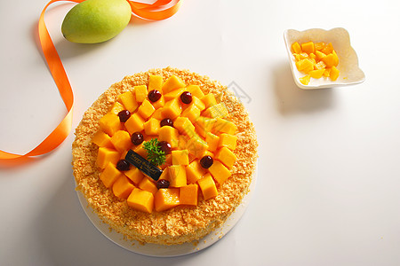 芒果蛋糕 烘焙图片