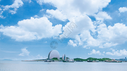 细腻歌剧院珠海大剧院（珠海大贝壳）背景