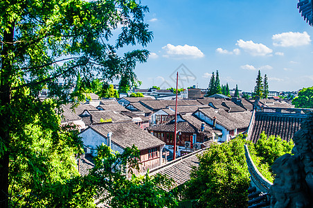 上海朱家角的民居背景图片
