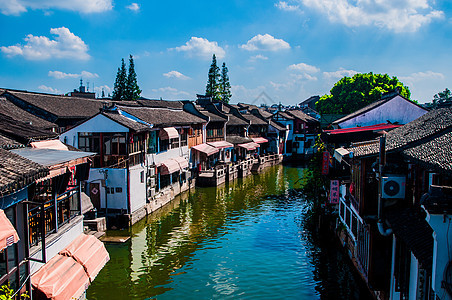 上海朱家角古镇背景图片