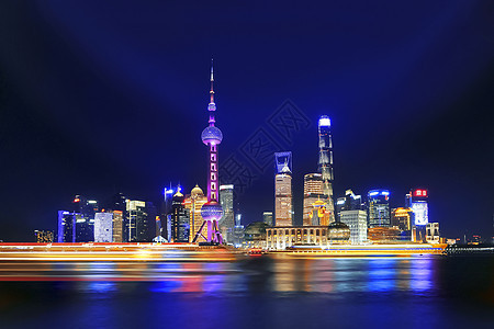上海外滩夜景背景图片