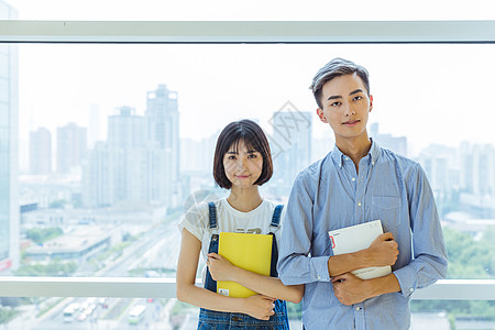 大学爱情校园情侣共同学习背景