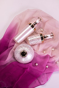 化妆品瓶子罐子美白护肤系列高清图片