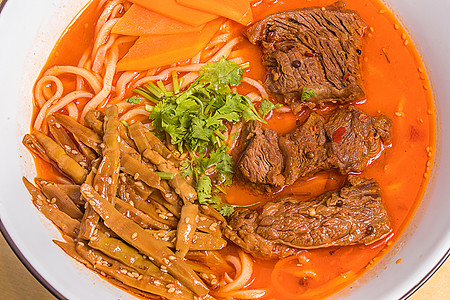 红汤牛肉日式番茄牛肉拉面背景