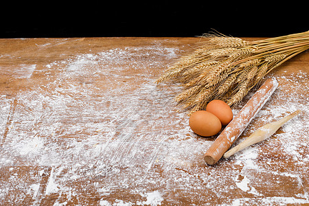 小麦和面粉馒头面条高清图片