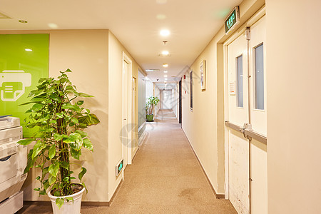 办公室空间长廊背景图片