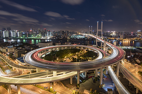 未来城市交通上海南浦大桥2背景