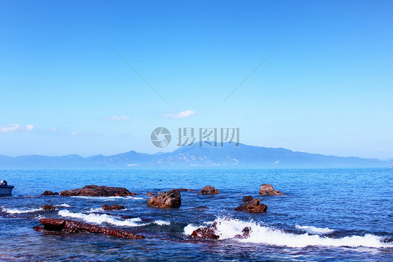 深圳大鹏蓝色的海景图片