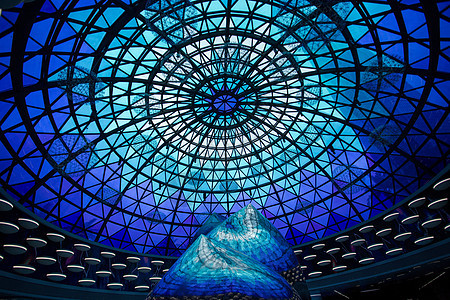 武汉中央商务区地铁站穹顶图片