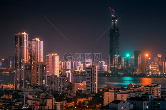 武汉城市风光江滩夜景图片素材_免费下载_jpg图片格式_vrf高清图片