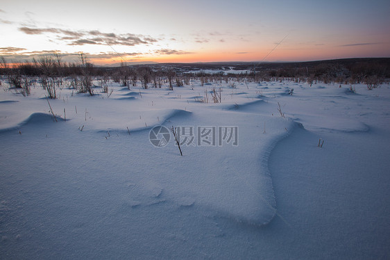 阿尔山冰雪荒原图片