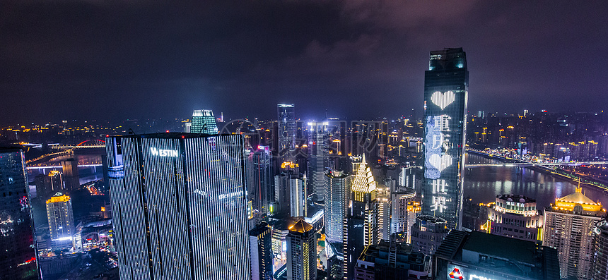 重庆夜景全景图图片
