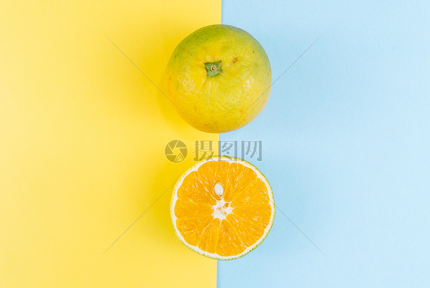 水果橙子创意拍摄图片