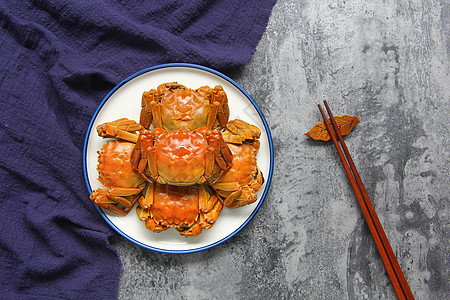 中秋味道美味大闸蟹螃蟹背景素材背景