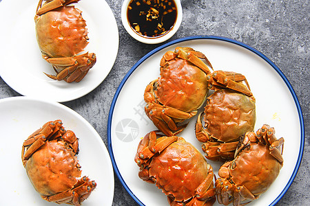 十月十五美味大闸蟹螃蟹背景素材背景