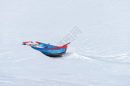 简约静物冬天雪地纹理素材背景