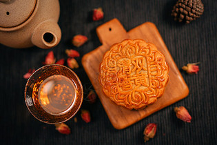 广式中秋月饼图片