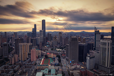 大连城市建筑风光背景图片