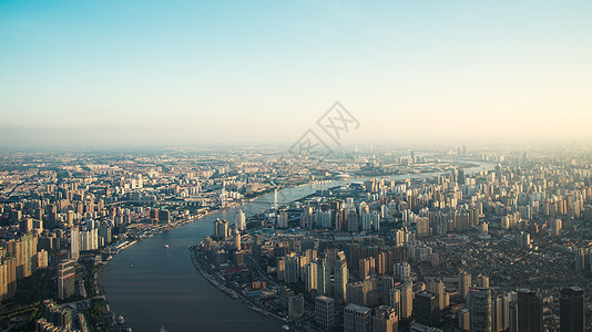 上海日落图片