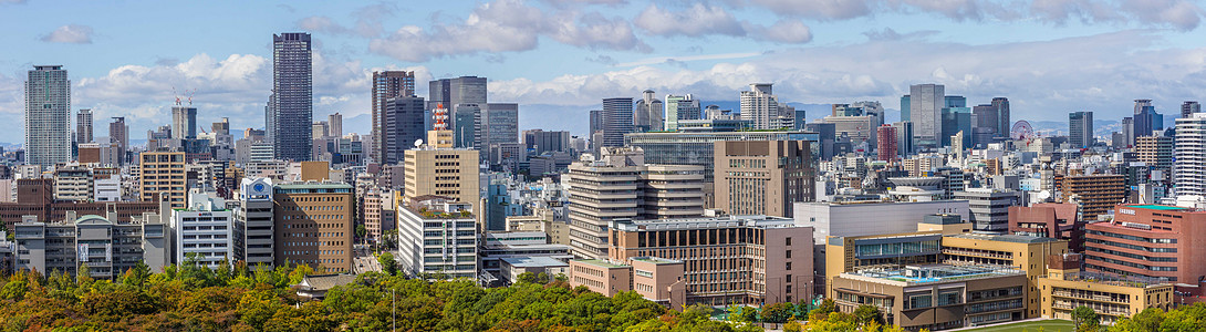 日本大阪城市景观图片