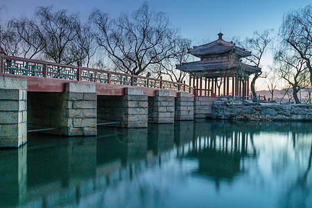 颐和园夜景图片