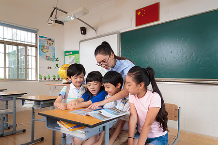 老师学生教室上课背景图片