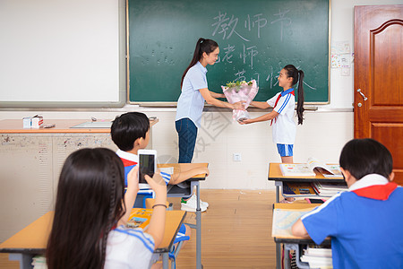 教师节学生礼物背景图片