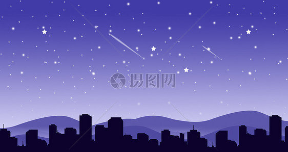 月夜星空图片