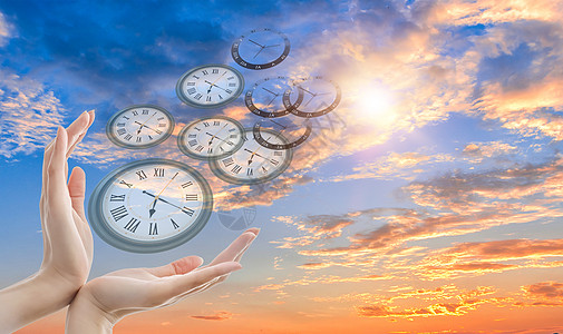 配图高清图片可爱卡通小学生作息时间表小报word模板高清图片时间就是