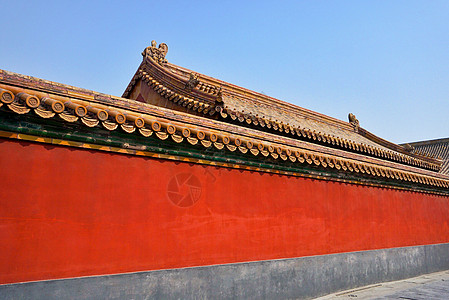 红色中国背景故宫的中国风背景