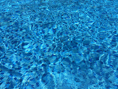 透明泳池夏天梦幻泳池纹理蓝色背景背景