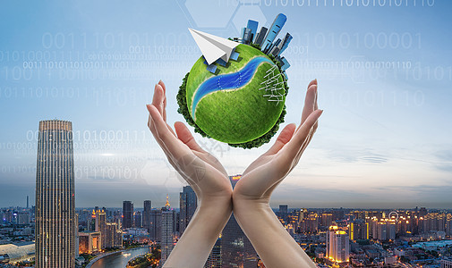 商业环绕地球发展设计图片