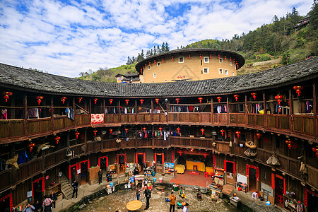 永靖土楼福建土楼背景