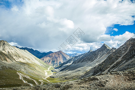 西藏天路自然风光素材高清图片