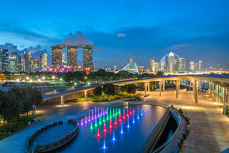 城市大图新加坡滨海湾高清大图背景