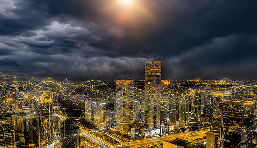 大气城市商业背景图片