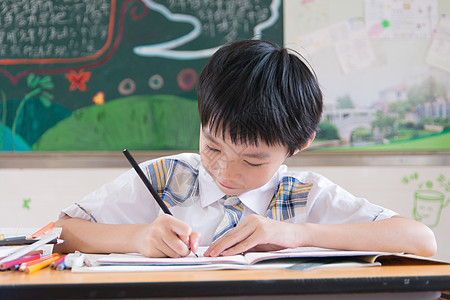 学习的男孩子背景图片