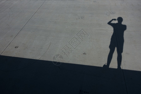 极简的人物影子图片素材