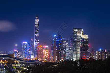 夜景深圳市民中心图片