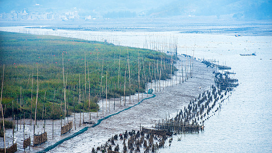 霞浦养殖基地背景图片