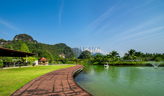 度假村的风景图片