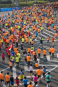 健康生活方式马拉松比赛背景图片