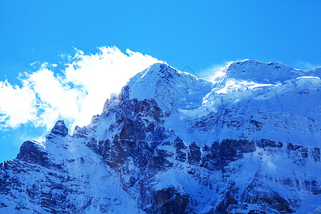 雪山冰川近景高清图片