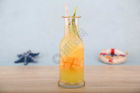夏日冰品芒果饮料图片