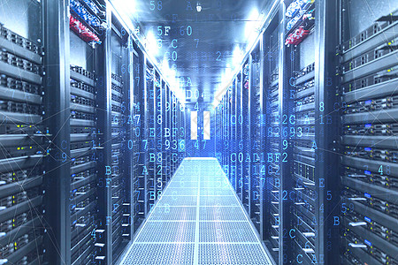 信息化机房Oracle数据库高清图片