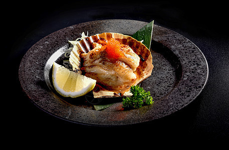 扇贝日式料理图片