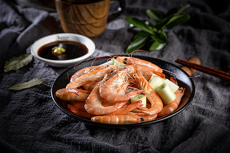 海虾海鲜菜品高清图片