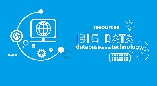 大数据背景科学云线路高清图片
