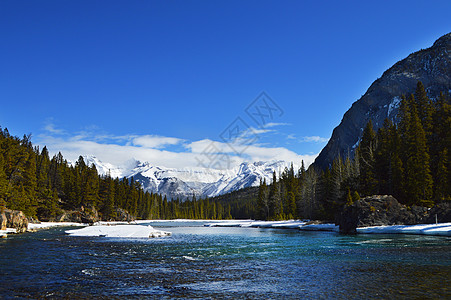 加拿大班夫美景加拿大班夫公家公园背景